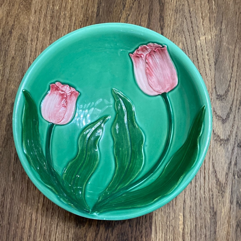 COPY - Henriksen Imports, Inc. tulip pedestal bowl. Vintage. Made in Japan.